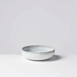 Geschirrsets|Die moderne Hausfrau Tafelservice, Steinzeug TIEFER SEE Grau / Weiß