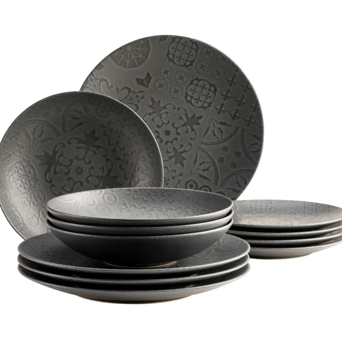 Geschirrsets|Die moderne Hausfrau Tafelservice, Steinzeug Trad. Tiles