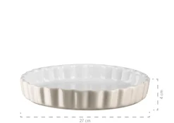 Auflaufformen|Die moderne Hausfrau Tarteform 27 cm, Keramik KITCHEN TIME Grau