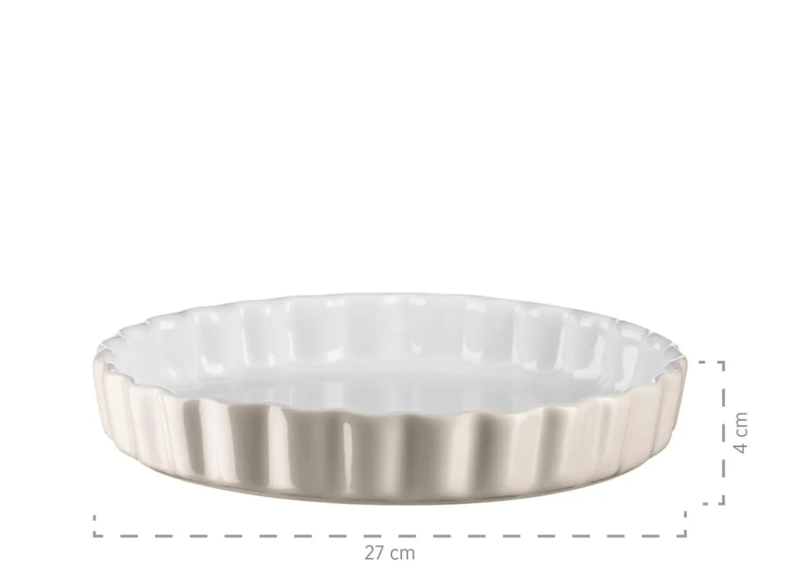 Auflaufformen|Die moderne Hausfrau Tarteform 27 cm, Keramik KITCHEN TIME Grau