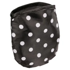 Regenbekleidung|Die moderne Hausfrau Taschen-Regenhut "Punkte" schwarz