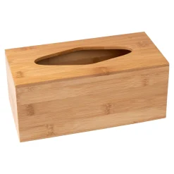 Badaccessoires ·Kosmetikeimer|Die moderne Hausfrau Taschentuchbox „Bambus“