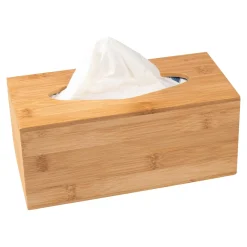 Badaccessoires ·Kosmetikeimer|Die moderne Hausfrau Taschentuchbox „Bambus“