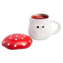 Tassen|Die moderne Hausfrau ﻿Tasse „Fliegenpilz“ mit Deckel, 300 ml