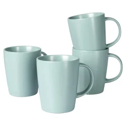Tassen|Die moderne Hausfrau Tassen „Basic“, 4 Stück je 400 ml mint