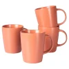 Tassen|Die moderne Hausfrau Tassen „Basic“, 4 Stück je 400 ml apricot