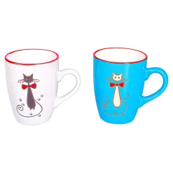 Tassen|Die moderne Hausfrau Tassen-Set „Katzen“, 2 Stück je 320 ml