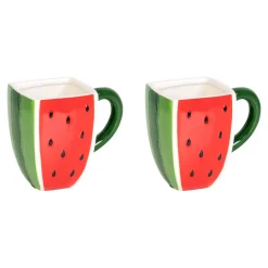 Tassen|Osterdekoration|Die moderne Hausfrau Tassen-Set „Melone“, 2 Stück je 450 ml