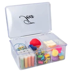 Lebensmittelbehälter|Die moderne Hausfrau Teebox, transparent mit 6 Fächern