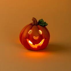 Herbstdekoration|Leuchtdekoration·Kerzen & Teelichter|Die moderne Hausfrau Teelichthalter „Kürbisgeist“