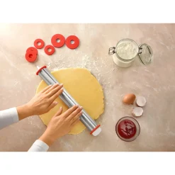 Backzubehör|Kochbesteck|Die moderne Hausfrau Teigrolle "Edelstahl"