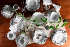 Geschirrsets|Die moderne Hausfrau Teller Set, Porzellan DECORA