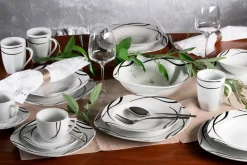 Geschirrsets|Die moderne Hausfrau Teller Set, Porzellan DECORA