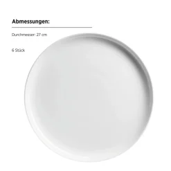 Geschirrsets|Die moderne Hausfrau Teller Set, Porzellan Navina