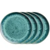 Geschirrsets|Die moderne Hausfrau Teller Set, Steinzeug Carellia Blau