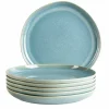 Geschirrsets|Die moderne Hausfrau Teller Set, Steinzeug Cordelia Grün