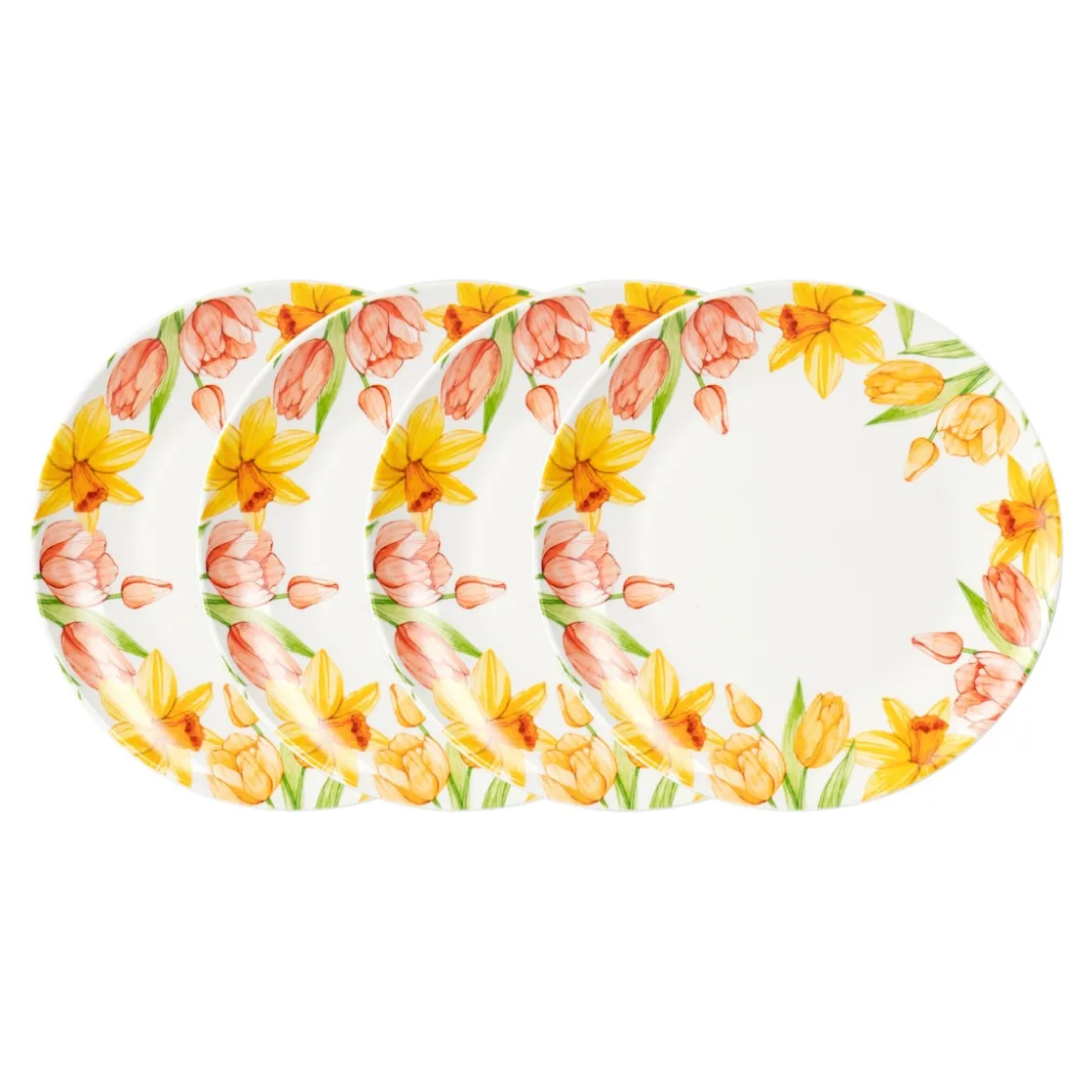 Teller|Die moderne Hausfrau Teller „Tulpen“, 4 Stück