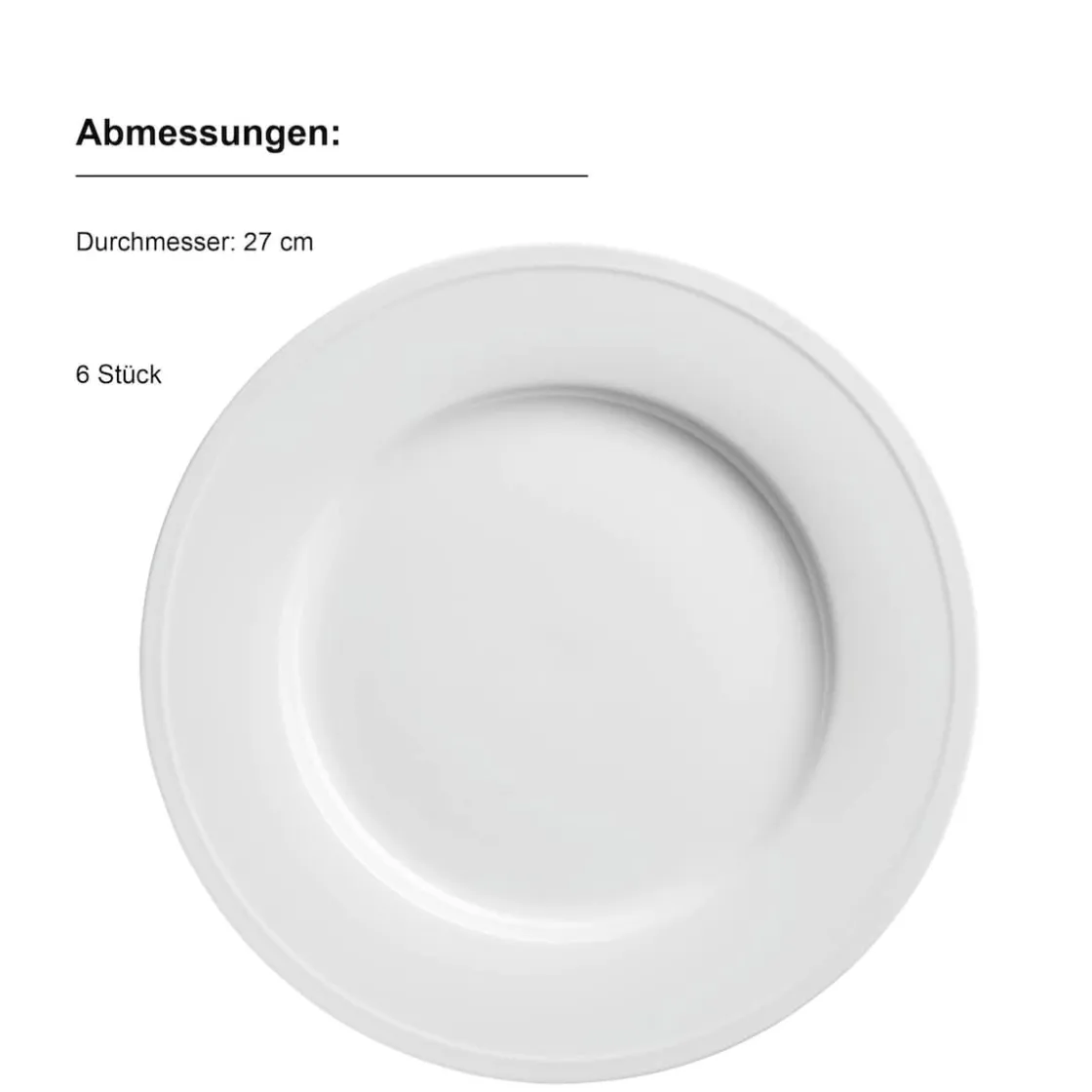 Geschirrsets|Die moderne Hausfrau Tellerservice, Porzellan Arlona