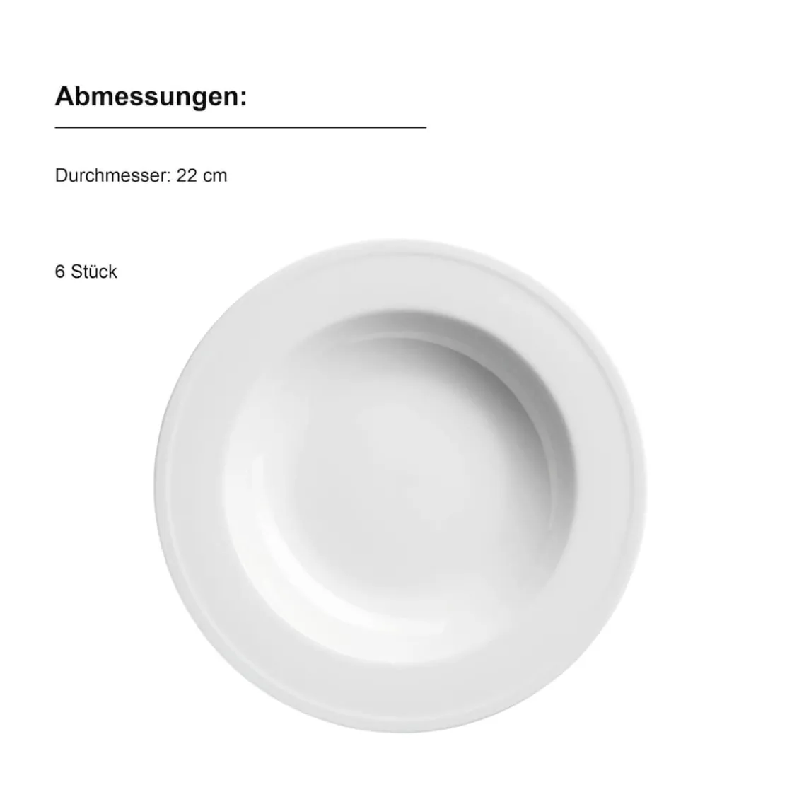 Geschirrsets|Die moderne Hausfrau Tellerservice, Porzellan Arlona