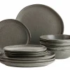 Geschirrsets|Die moderne Hausfrau Tellerset, Keramik Marlena 6 x Speiseteller, 6 x Suppenteller