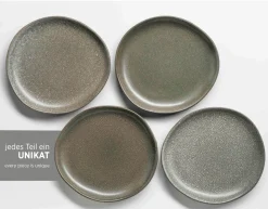 Geschirrsets|Die moderne Hausfrau Tellerset, Keramik Marlena 6 x Speiseteller, 6 x Suppenteller