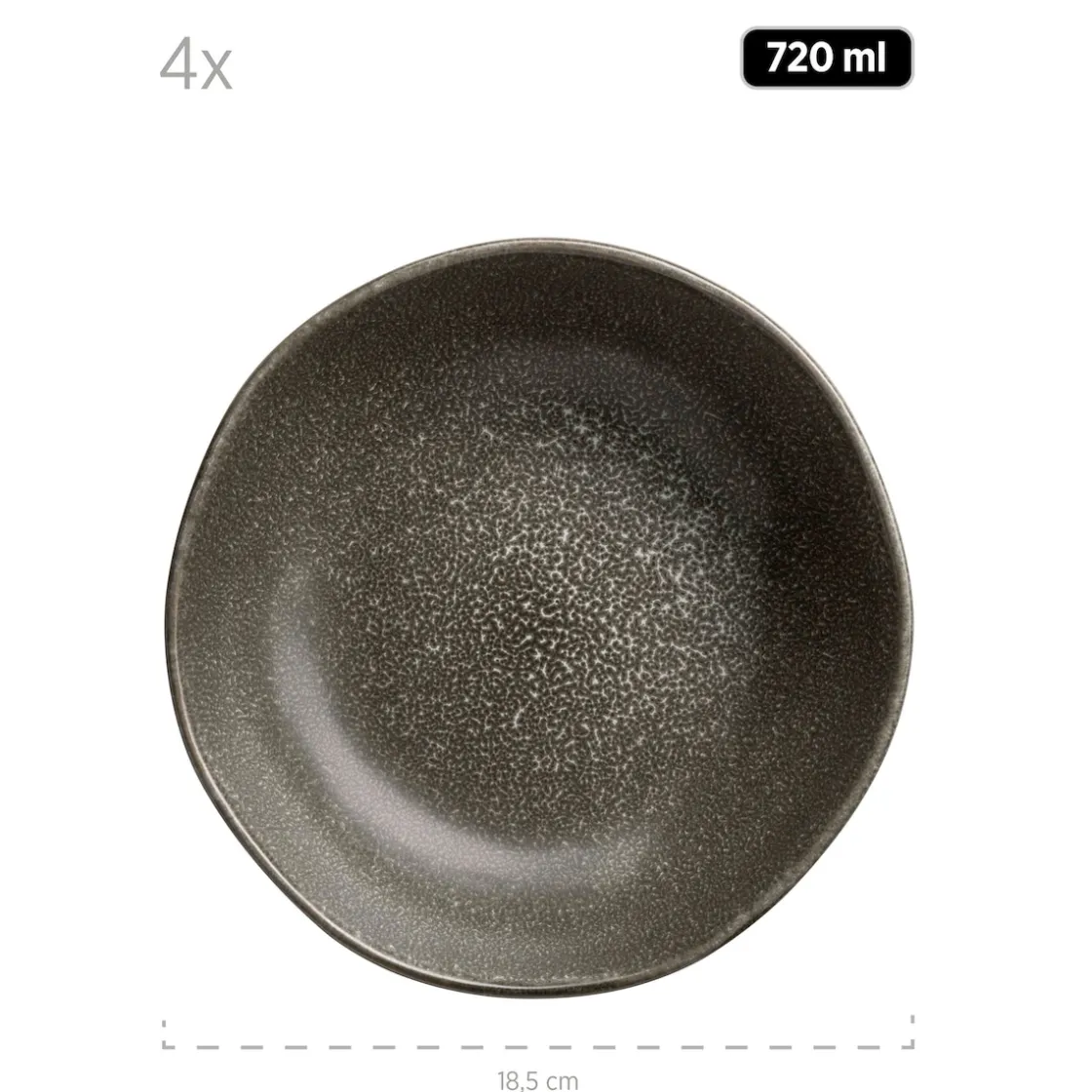 Geschirrsets|Die moderne Hausfrau Tellerset, Keramik Marlena 6 x Speiseteller, 6 x Suppenteller