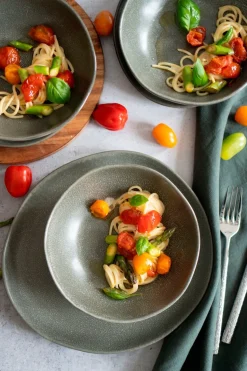 Geschirrsets|Die moderne Hausfrau Tellerset, Keramik Marlena 6 x Speiseteller, 6 x Suppenteller