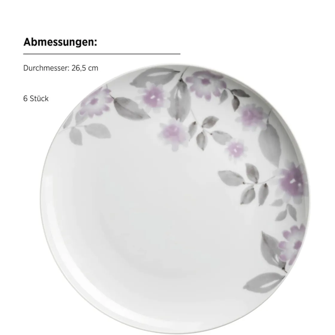 Geschirrsets|Die moderne Hausfrau Tellerset, Porzellan Sono