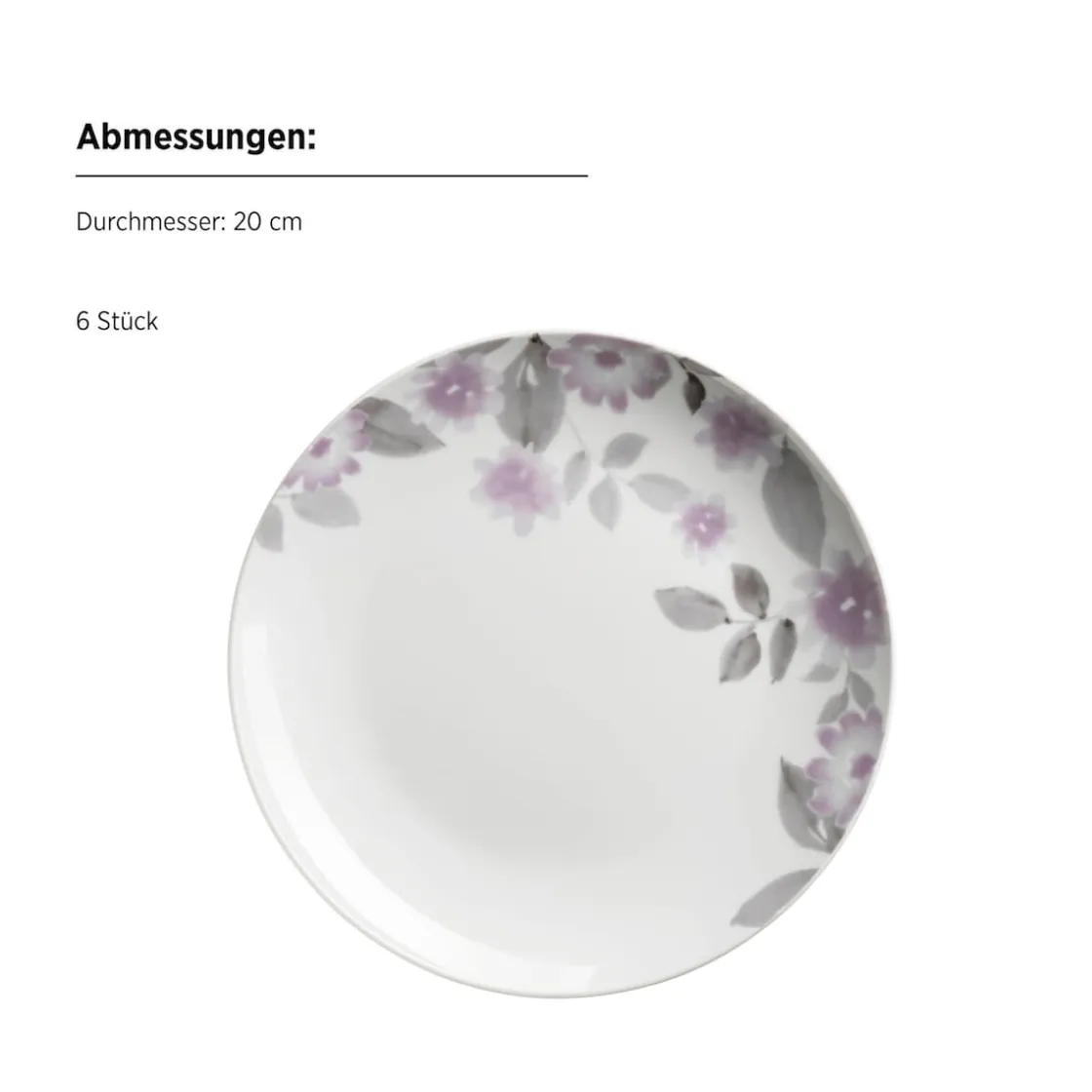 Geschirrsets|Die moderne Hausfrau Tellerset, Porzellan Sono