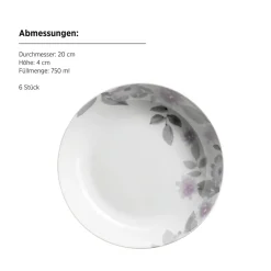 Geschirrsets|Die moderne Hausfrau Tellerset, Porzellan Sono