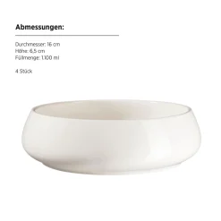 Geschirrsets|Die moderne Hausfrau Tellerset, Porzellan Taya