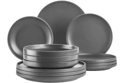 Geschirrsets|Die moderne Hausfrau Tellerset, Porzellan Vada Weiß