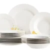 Geschirrsets|Die moderne Hausfrau Tellerset, Porzellan Zibal