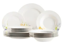 Geschirrsets|Die moderne Hausfrau Tellerset, Porzellan Zibal