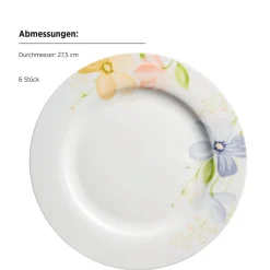 Geschirrsets|Die moderne Hausfrau Tellerset, Porzellan Zibal