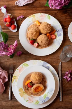 Geschirrsets|Die moderne Hausfrau Tellerset, Porzellan Zibal