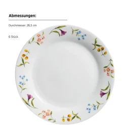 Geschirrsets|Die moderne Hausfrau Teller-Set, Porzellan Zosma