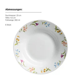 Geschirrsets|Die moderne Hausfrau Teller-Set, Porzellan Zosma