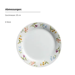 Geschirrsets|Die moderne Hausfrau Teller-Set, Porzellan Zosma