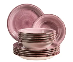 Geschirrsets|Die moderne Hausfrau Teller-Set, Steingut Lumaca Berry