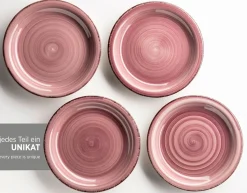 Die moderne Hausfrau Teller-Set, Steingut Lumaca Berry