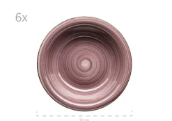 Die moderne Hausfrau Teller-Set, Steingut Lumaca Berry