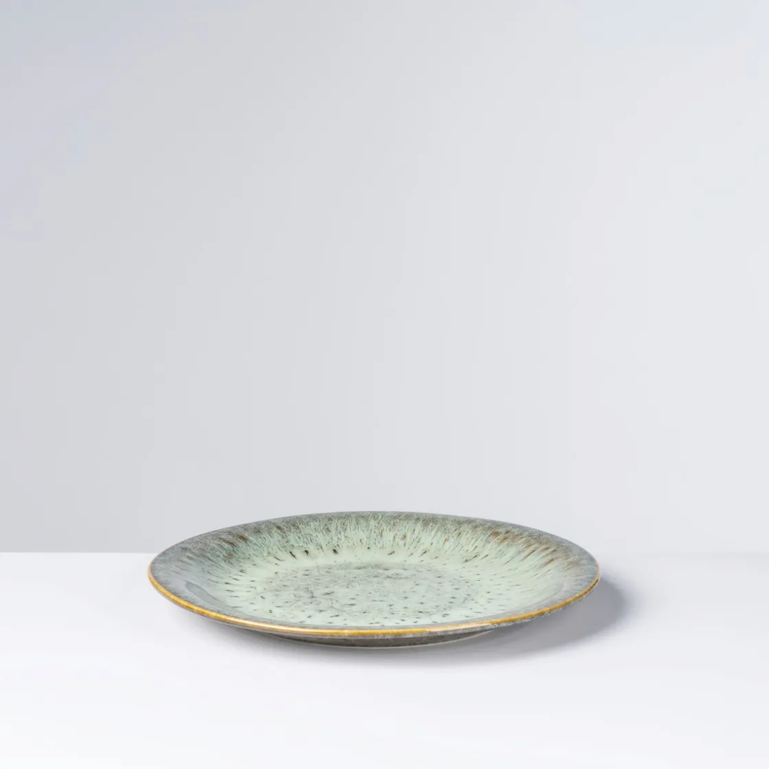 Geschirrsets|Die moderne Hausfrau Teller-Set, Steinzeug Flussufer blau, grün, braun