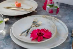 Geschirrsets|Die moderne Hausfrau Teller-Set, Steinzeug Ossia 6 x Suppenteller, 6 x Speiseteller, 6 x Dessertteller