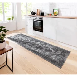 Teppiche|Die moderne Hausfrau Teppich "Tetris" grau