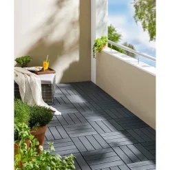 Beetbegrenzung|Die moderne Hausfrau Terrassenfliesen, 8 Stück = 0,72 m² Design 2