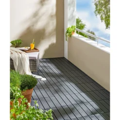 Beetbegrenzung|Die moderne Hausfrau Terrassenfliesen, 8 Stück = 0,72 m² Design 2