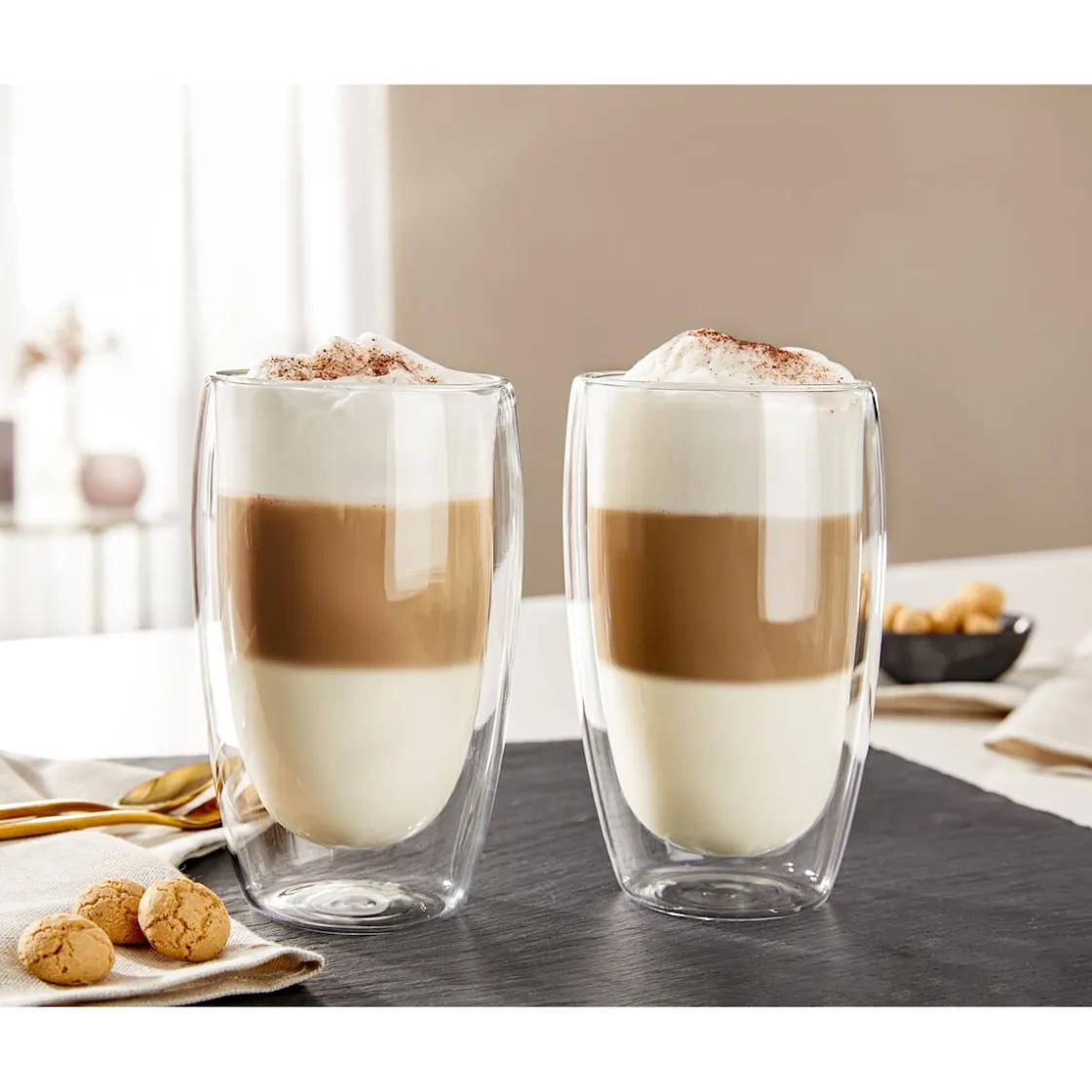 Gläser & Becher|Die moderne Hausfrau Thermogläser „XXL“, 2 Stück je 450 ml