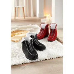 Damen Die moderne Hausfrau Thermo-Hausschuh schwarz