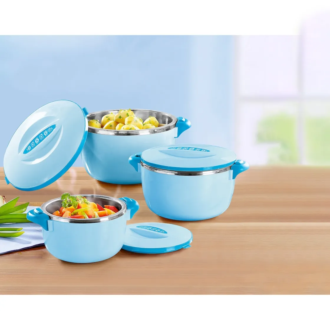 Schalen & Schüsseln|Die moderne Hausfrau Thermoschüssel blau